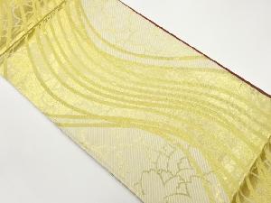 曲線に桜尽くし模様織出し袋帯